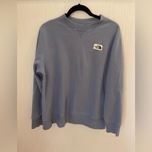 EUC The North Face Women’s Heritage Patch Crew Sweatshirt in Folk Blue